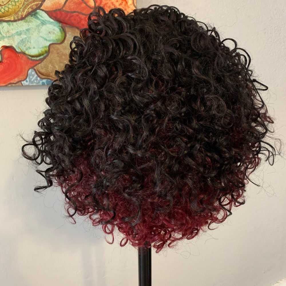 COPY - Short curly lace front wig - Picture 3 of 4